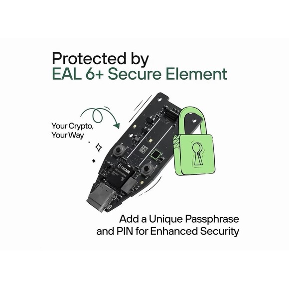 TREZOR SAFE 3 Passphrase & Secure Element Crypto Hardware Wallet Solar Gold - Picture 4 of 9